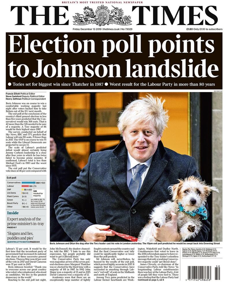 The Times, December 13th, 2019