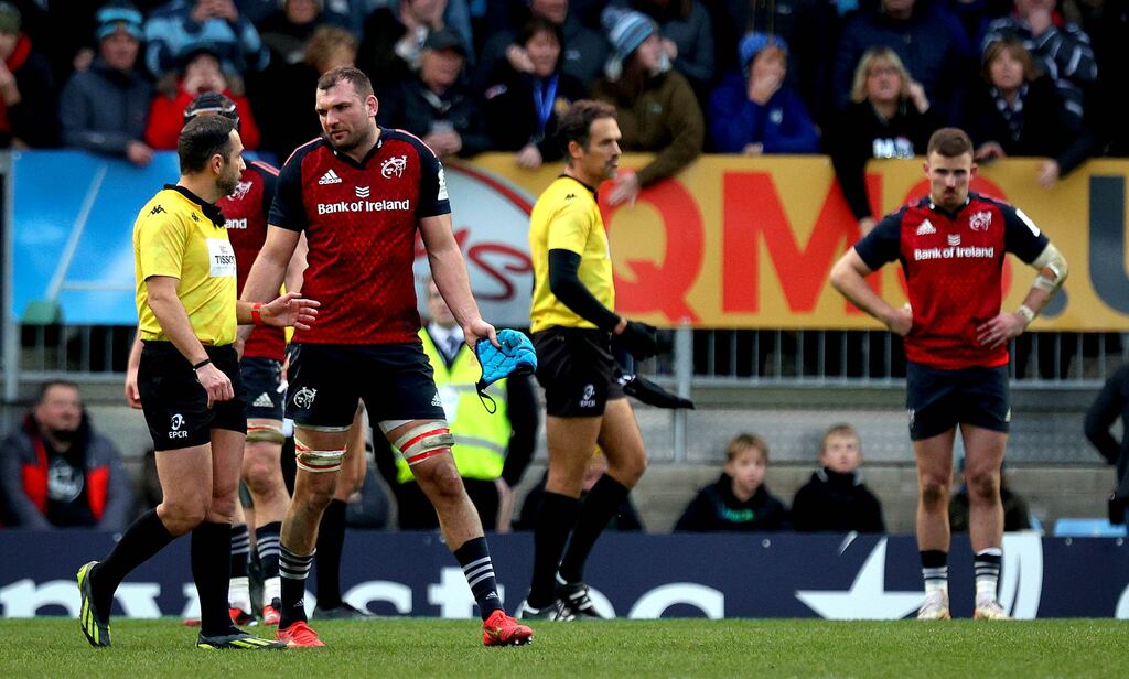 Champions Cup: Munster let lead slip through their fingers against Exeter as they were defeated 32-24. Photograph: Ryan Byrne/Inpho