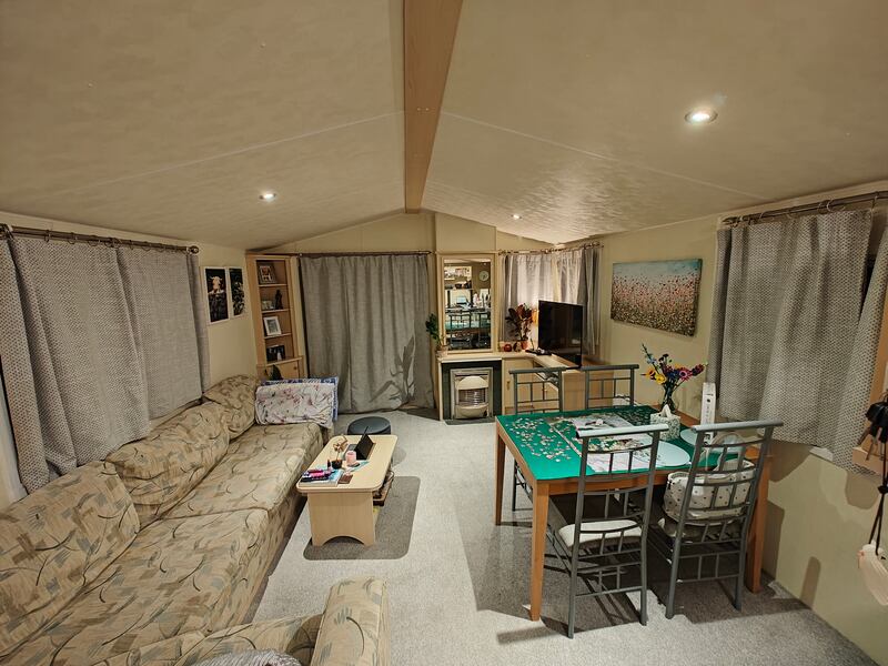 Criodán Ó Murchú (27) and his fiancee, Laura (27) live in a mobile home in Galway, measuring just under 37sq m