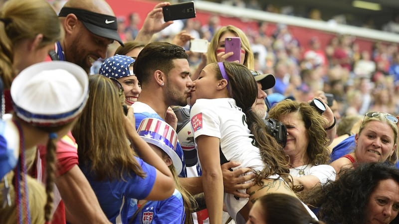 Until Dom Dwyer married Sydney Leroux (herself a Canadian-born American international), he had no familial or blood link to the USA.Photograph: Franck Fife/AFP/Getty Images