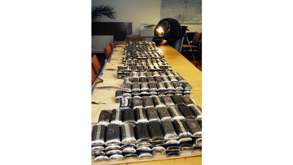 Cannabis resin with an estimated street value of 1 1 million which was seized in Cork city on Wednesday. One man was charged yesterday.