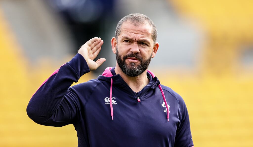 Ireland’s head coach Andy Farrell. Photograph: Billy Stickland/Inpho