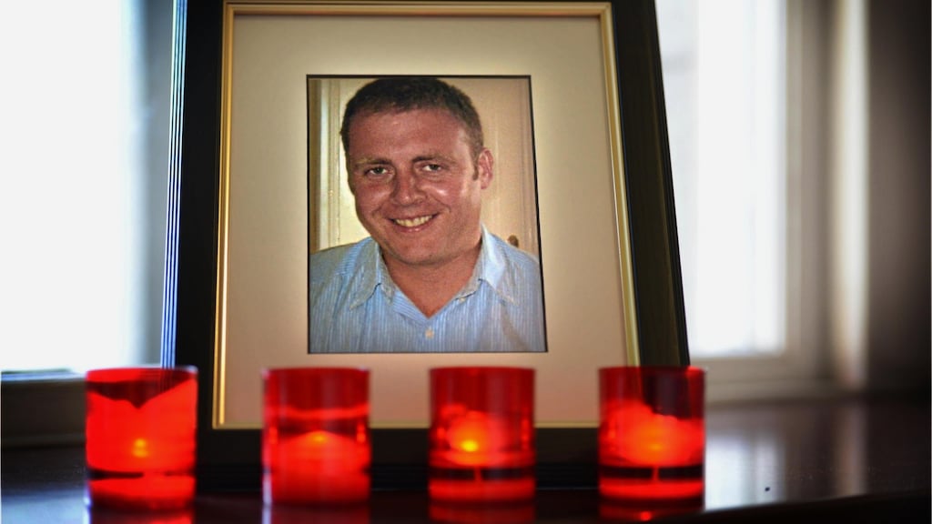 Det Garda Donohoe (41) was killed when he was shot at close range in the car park of the Lordship Credit Union, Bellurgan, Jenkinstown, on the Cooley peninsula, at 9.30pm on January 25th, 2013. Photographer: Dara Mac Dónaill / The Irish Times