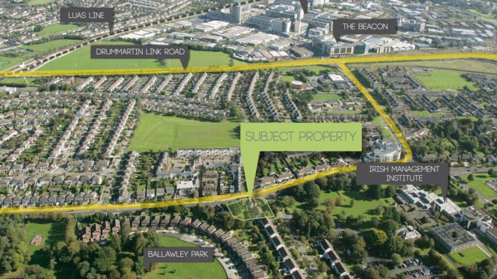 The infill site along Clonard Road in Sandyford extends to about 0.23 hectares.