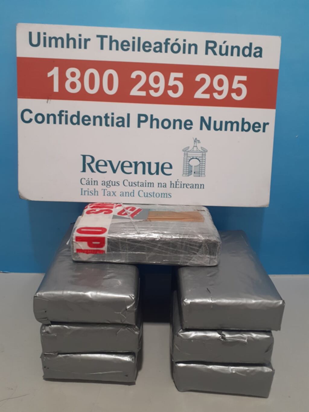 A man was arrested after cocaine valued at nearly €550,00 was seized at Dublin Airport. Photograph: Revenue