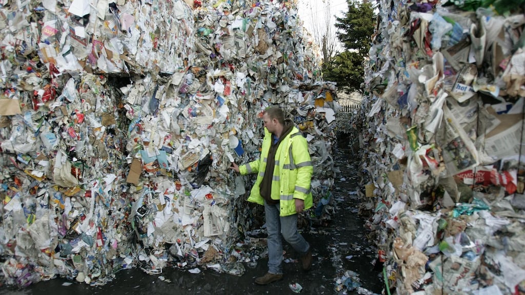 Panda Waste Service on Ballymount Road, Dublin. Photograph: Dara Mac Dónaill