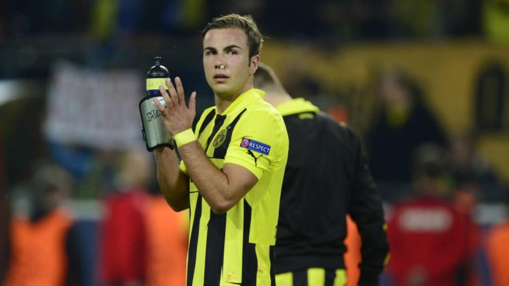 Mario Götze: ‘I am unbelievably sorry that I will not be able to help the team in this important match.’ - Photograph: Getty Images