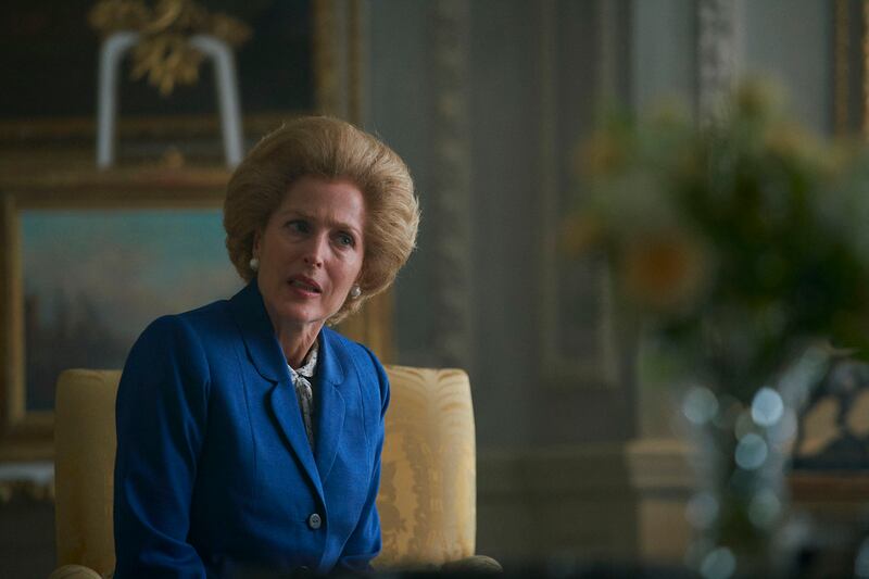Inspired casting: Gillian Anderson as Margaret Thatcher. Photograph: Des Willie/Netflix