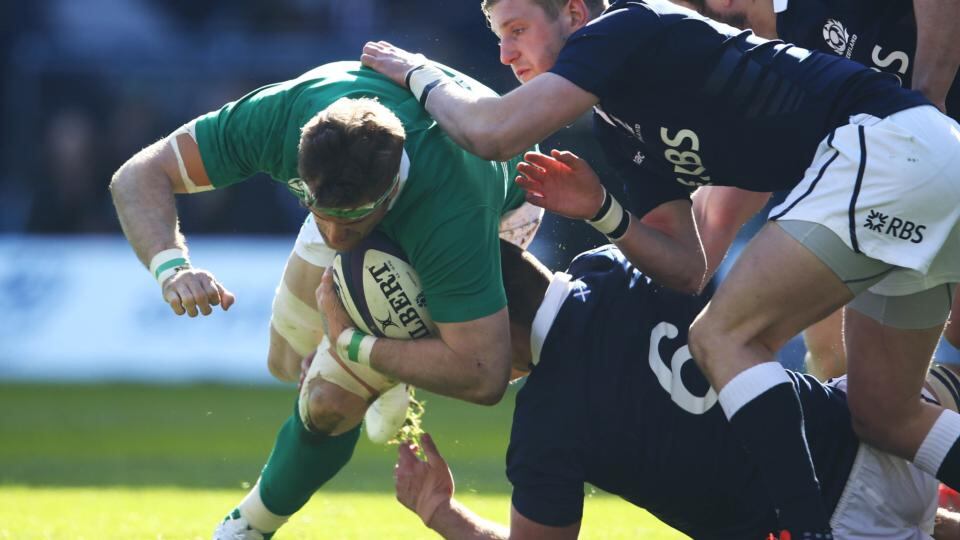 Jamie Heaslip:  He carried more than any other Irish player (15) with largely limited success. He conceded a couple of penalties and missed some tackles but most of that pales when measured against his try saving effort on Stuart Hogg. Rating: 6