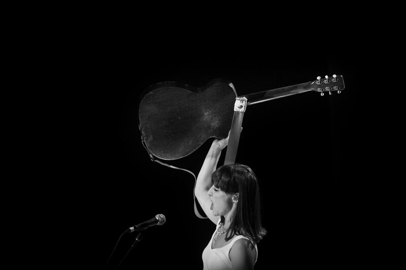 Leslie Feist of the band Feist performs at The National Stadium, Photograph: Tom Honan