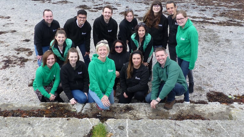 The staff of Hillwalk Tours: “A big emphasis is placed on celebrating wins.”