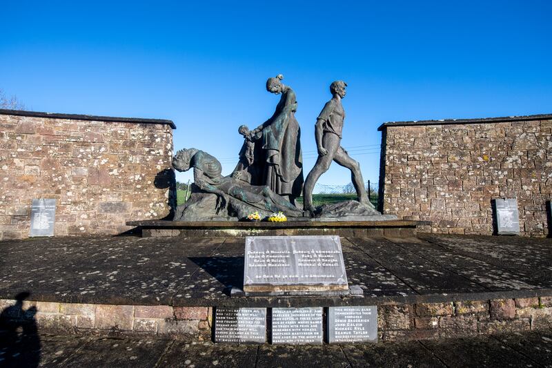 The memorial to the republican insurgents massacred by Free State forces at Ballyseedy, Co Kerry, designed by Yann Goulet. Photograph: Domnick Walsh/Eye Focus Ltd
