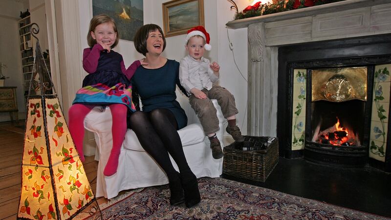 Keelin Shanley with her children Lucy (5) and Ben (3) Ferguson, at home in Dublin in 2011.  Photograph: Eric Luke/The Irish Times