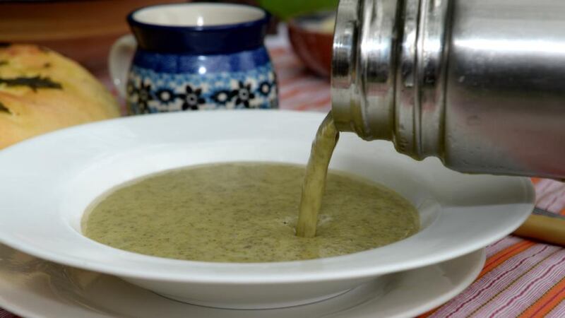 Nettle soup made with nettles foraged by Geraldine Kavanagh of Wicklow Wild Foods. Photographs: David Sleator