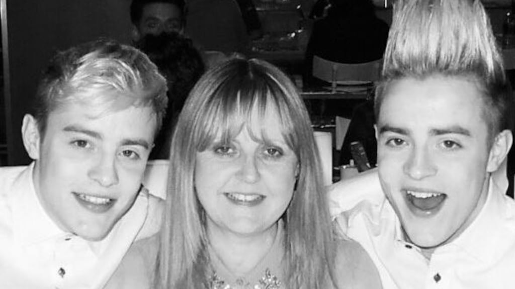 Jedward and their mother Susanna