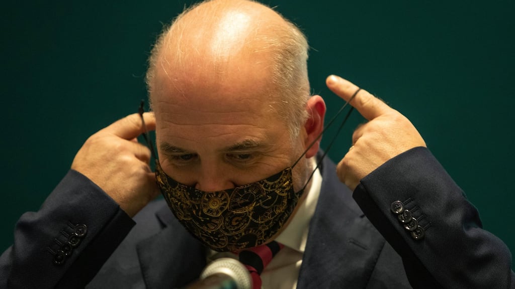 Dr Tony Holohan: “I cannot stress enough how important it is to limit your interactions now. The consequences of not doing so will be exponential growth in January, a substantial increase in hospitalisations and risk to life.” Photograph: Colin Keegan