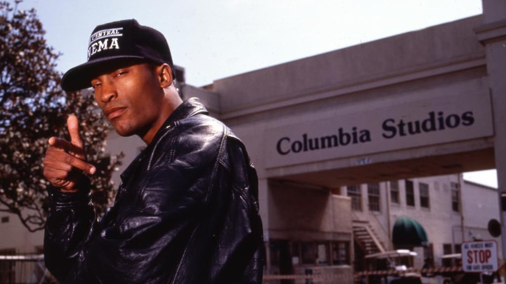 John Singleton: the late director at Columbia Studios in Los Angeles in 1994. Photograph: Anthony Barboza/Getty