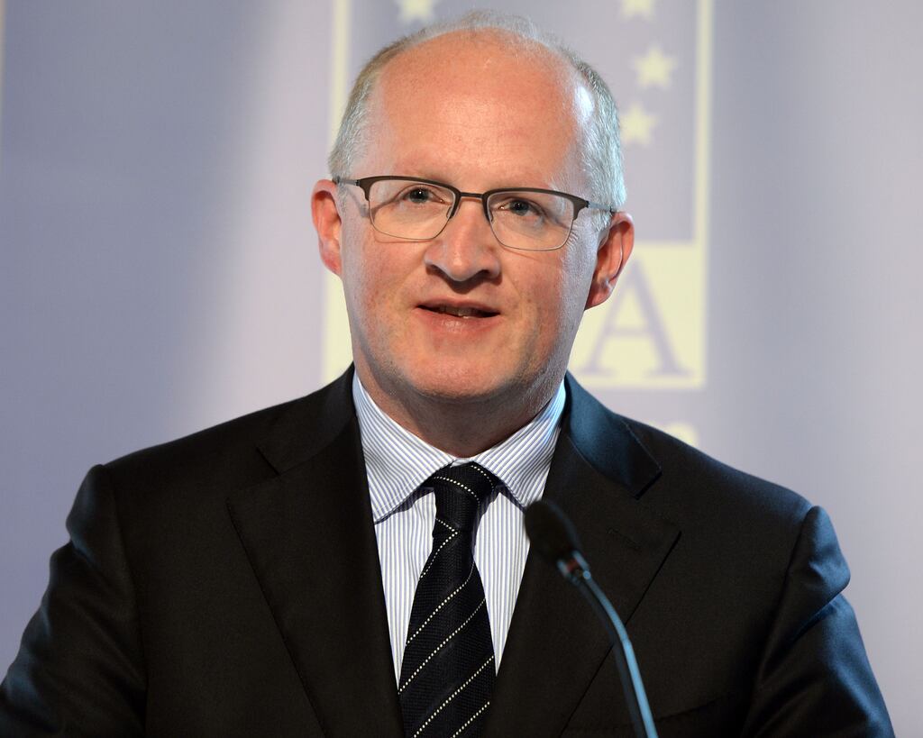 ECB chief economist Philip Lane predicted there would be a pickup in headline inflation across the euro area in December and that it would remain above the ECB’s target rate of 2 per cent for all of 2024. Photograph: Eric Luke