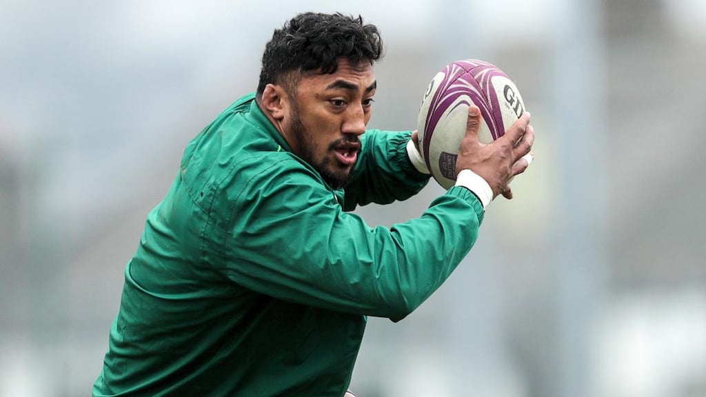 Bundee Aki returns for Connacht against Cardiff. Photograph: Laszlo Geczo/Inpho