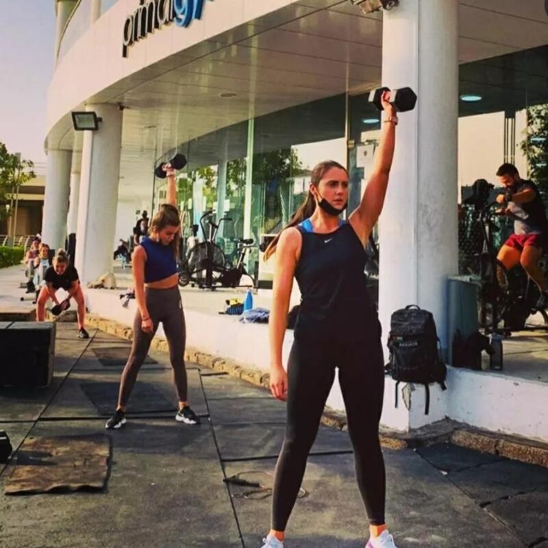 Niamh O’ Donoghue in Abu Dhabi.