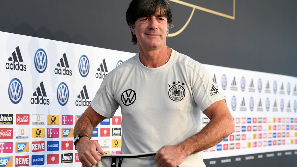 Germany coach Joachim Löw during a press conference. Photo: Fabian Bimmer/Reuters