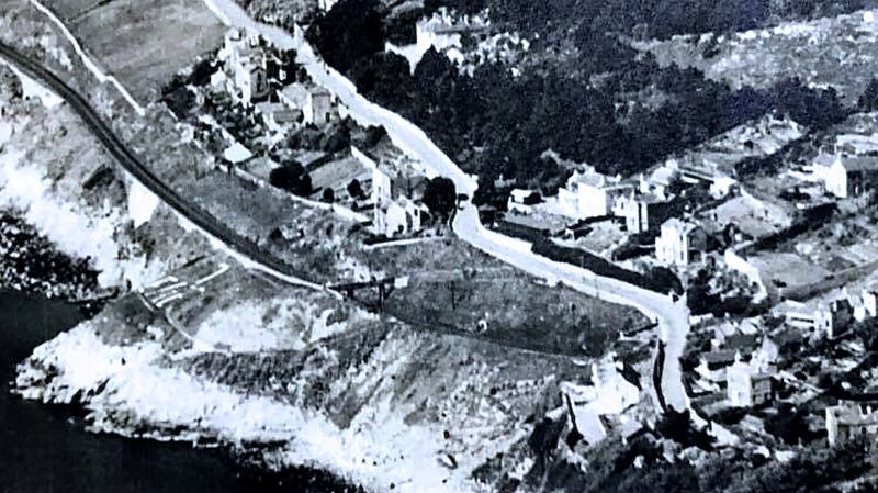 Eileen de Colgan’s photograph identified the location. The EIRE letters are just visible halfway down the photo on the left