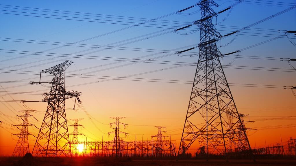The North South electricity interconnector, involving a cross-Border network of pylons and high-voltage lines, has met with opposition in Counties Meath, Cavan and Monaghan. File photograph: Getty Images/iStockphoto