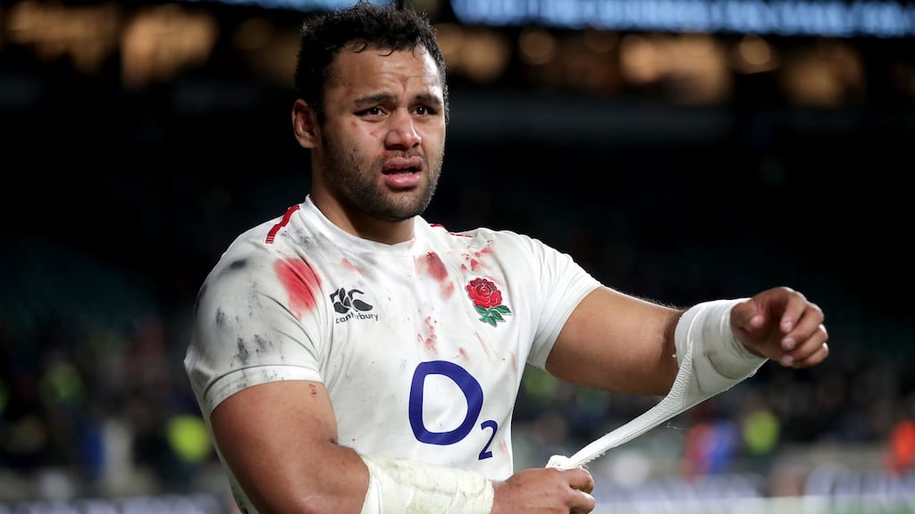 Billy Vunipola has been given a formal warning and reminded of his responsibilities by the English RFU. Photograph: PA