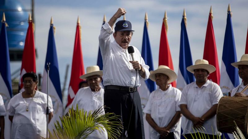 Nicaraguan president Daniel Ortega. Photograph: EPA/Jorge Torres