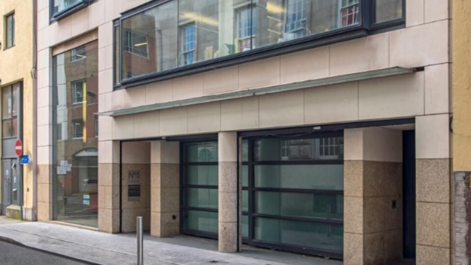 5 Schoolhouse Lane: striking modern office building strategically located just off Kildare Street and near St Stephen’s Green