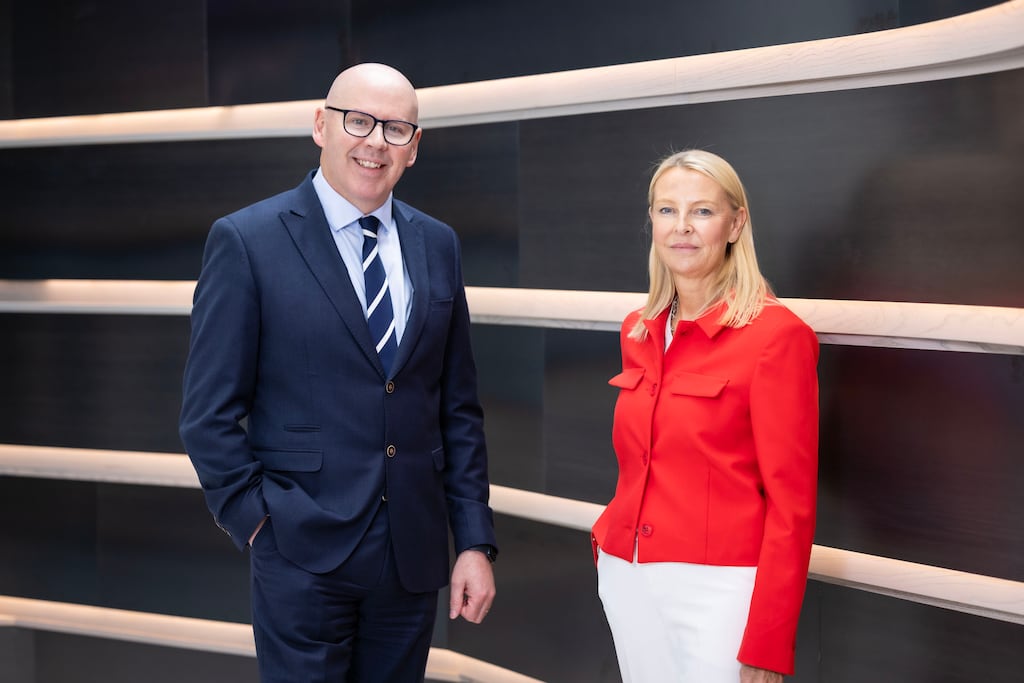 AIB and Microsoft Ireland have announced the rollout of a broad and integrated suite of AI capabilities in AIB to support colleagues and drive greater innovation for AIB customers, transforming how the organisation works, builds, and innovates. This reinforces AIB’s commitment to responsible, enterprise-scale AI adoption.
Pictured at the announcement are AIB’s Chief Technology Officer Graham Fagan and Catherine Doyle, General Manager, Microsoft Ireland.
