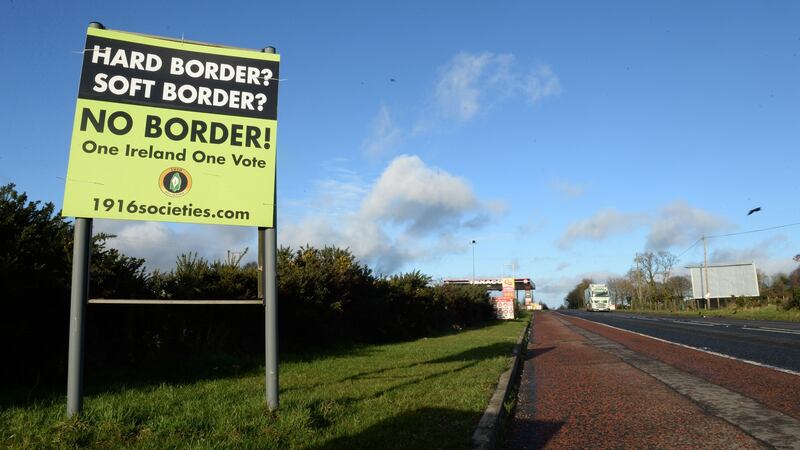 Border line: a poll in the near future is an essential stepping stone for Sinn Féin. All other parties in the Republic are opposed to any plebiscite in the short term. Photograph: Dara Mac Dónaill