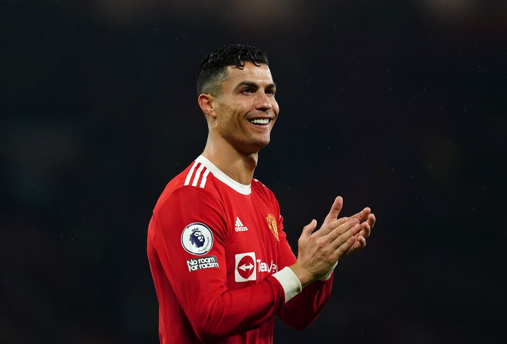 Manchester United's Cristiano Ronaldo, who Erik ten Hag is looking forward to working with. Photograph: Martin Rickett/PA Wire