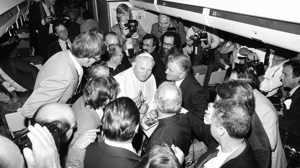 Pope John Paul II in Ireland in 1979.