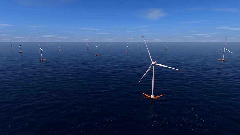 Gazelle has developed a durable, disruptive hybrid floating platform. Illustration: Gazelle Wind Power