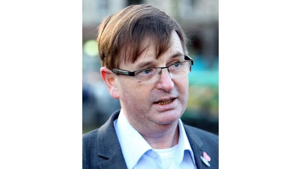 Willie Frazer in Belfast in January. He was today refused bail after being accused of encouraging or assistng offences in the Union flag protests. Photograph: Paul Faith/PA Wire.