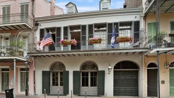 New Orleans: In 2006 the couple paid $3.5 million for a pristinely renovated 1930s masonry mansion in New Orleans’ celebrated French Quarter