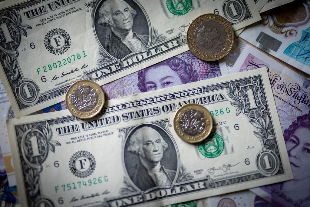 The British pound reached a record low against the US dollar on Monday.