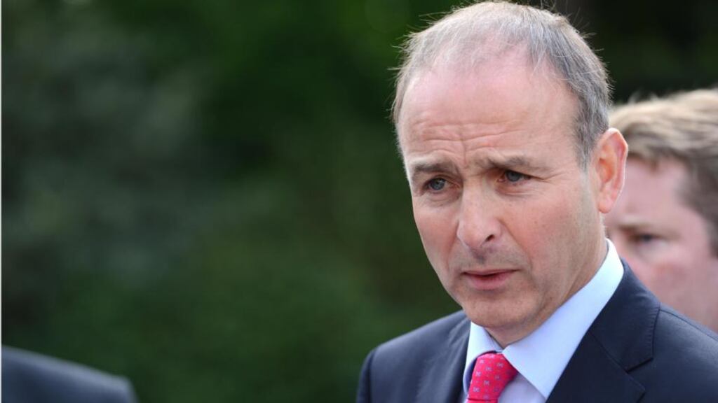 Fianna Fáil leader Micheál Martin has ruled out seeking coalition agreements with either Fine Gael or Sinn Féin at the conclusion of his party’s two-day meeting of TDs and Senators in the Abbey Hotel in Roscommon.  Photographer: Dara Mac Dónaill /The Irish Times