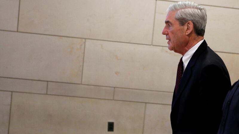 Special counsel Robert Mueller departs after briefing the US House Intelligence Committee on his investigation of potential collusion between Russia and the Trump campaign. File photograph: Aaron P. Bernstein/Reuters.