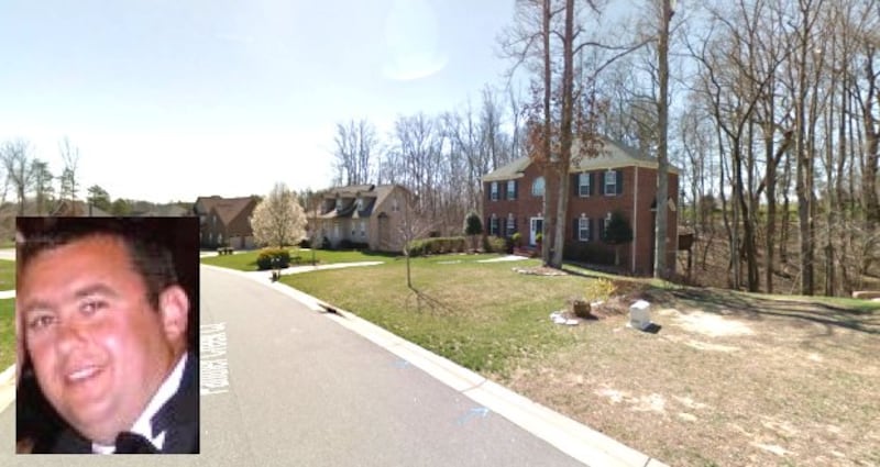 Jason Corbett (inset) and a general view of Panther Creek Court, Wallburg, on Google street view