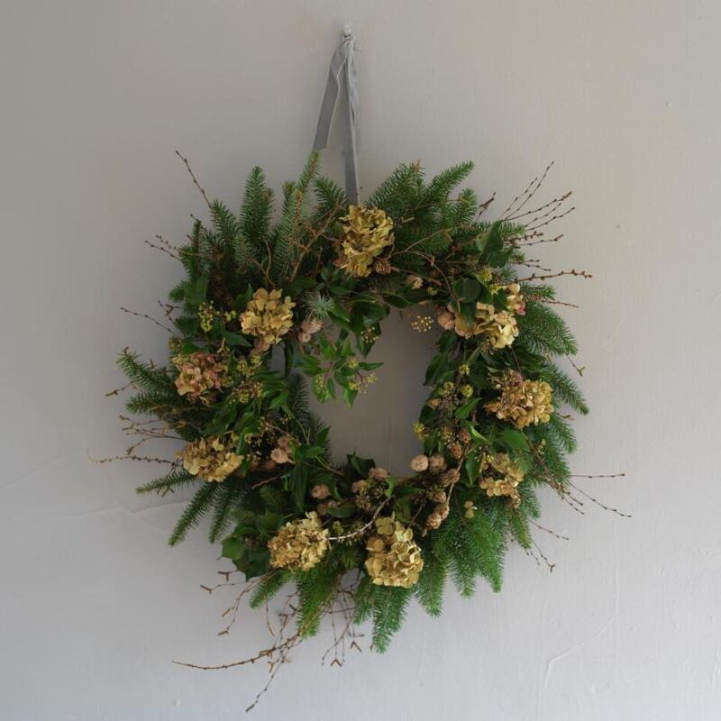 Christmas wreath: a homemade one can capture the magic and symbolism of an Irish Christmas in a way no synthetic, mass-produced wreath can. Photograph: Richard Johnston