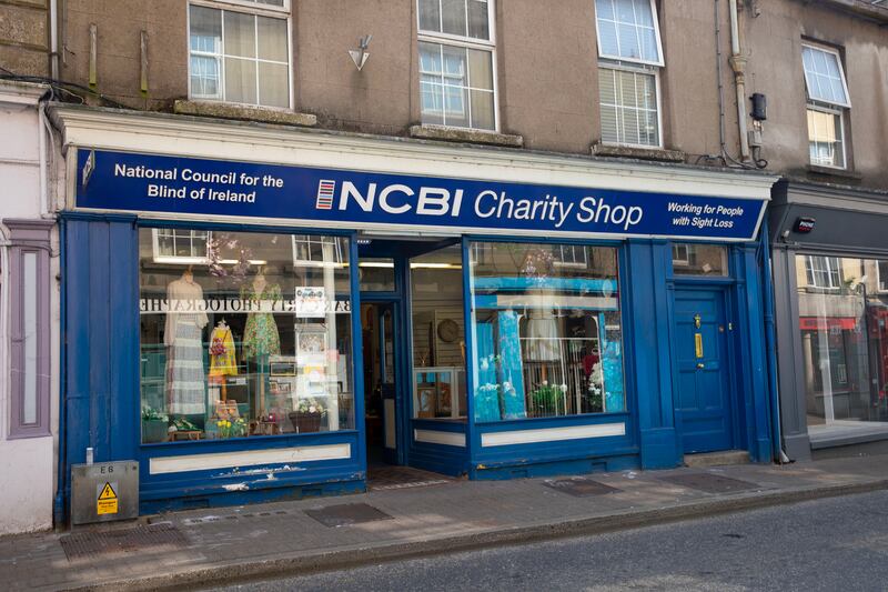 In the film, the grocery shop where Eilis works is now a NCBI (National Council for the Blind of Ireland) charity shop, on Castle Street, Enniscorthy. Photograph: Mary Browne