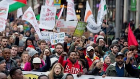 Protesters in Dublin call for end to direct provision ‘hell’