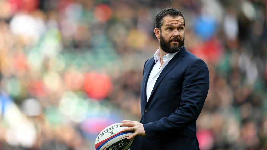 Ireland head coach Andy Farrell at Twickenham during the Six Nations game against England back in February. Photograph: Dan Mullan/Getty Images
