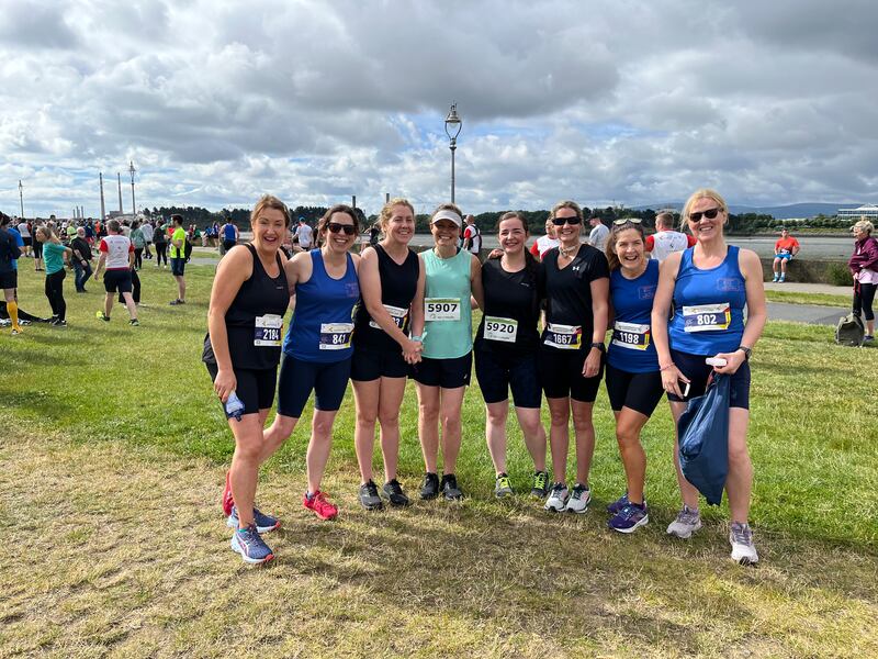 Finishers at the Clontarf half marathon.