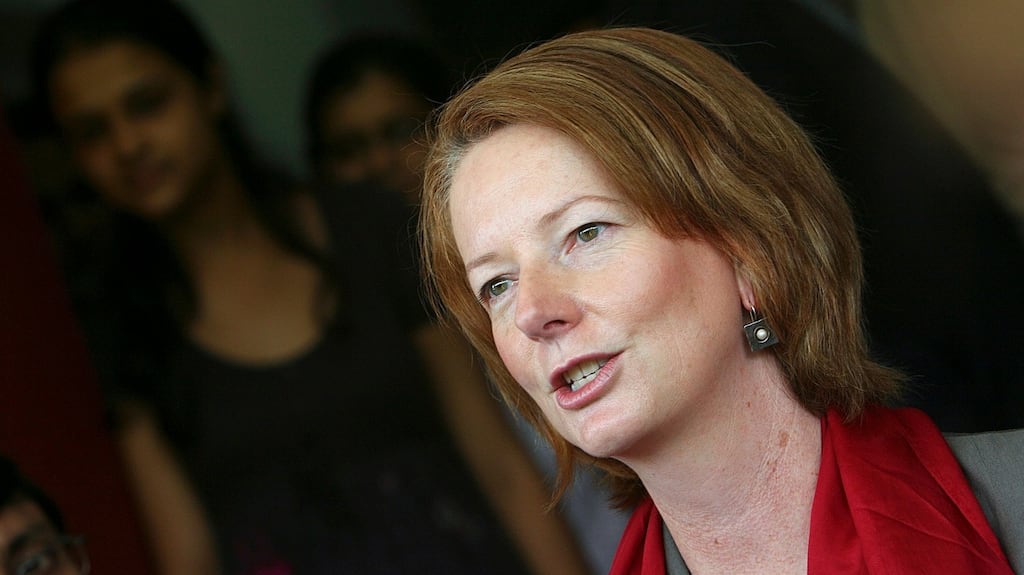 Julia Gillard will speak at the Global Institute for Women’s Leadership at King’s College London on November 13th. Photograph: Reuters/Parth Sanyal/Files