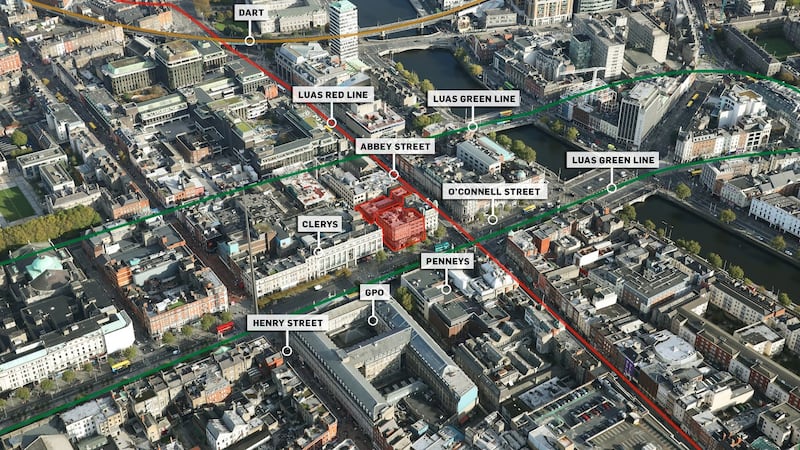 Property portfolio for sale on O’Connell Street, Abbey Street and Sackville Place, Dublin