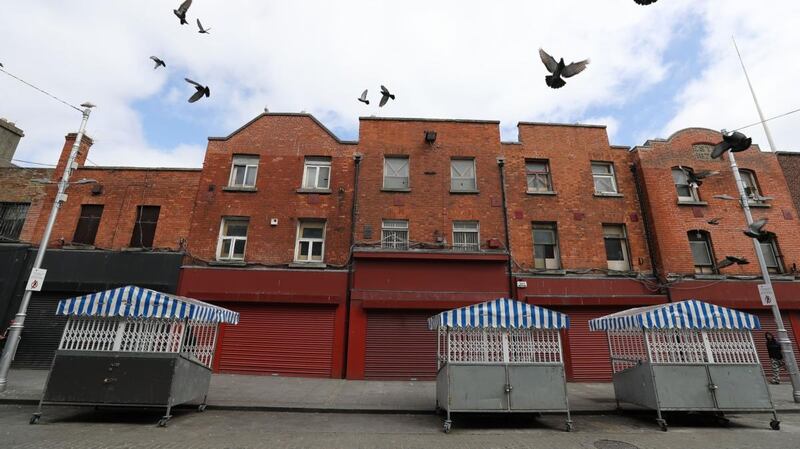 Patrick Pearse surrendered to British forces on April 30th, 1916, from this terrace of houses on Moore Street at the end of the Easter Rising. Photograph: Nick Bradshaw