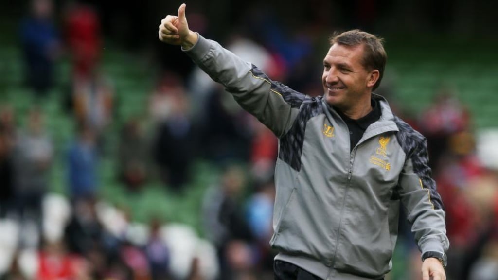 Brendan Rodgers at the Aviva Stadium recently: “I am both humbled and privileged to be offered the chance to extend my stay at this great club,” he said.